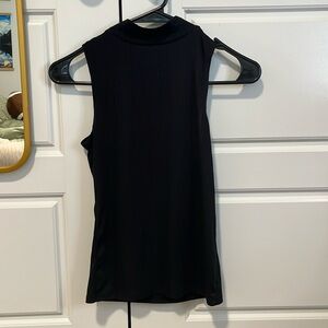 Eye candy black turtle neck tank top